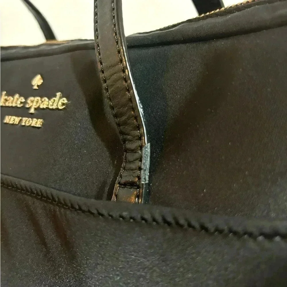 Kate spade black nylon universal laptop bag